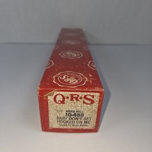 QRS Player Piano Music Roll, Baby Don't Get Hooked On Me. #10-488
